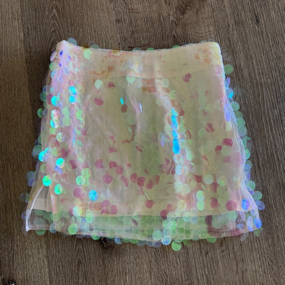 Dolls Kill Dresses & Skirts - NWT Dolls Kill ridescent Sequin Fabric